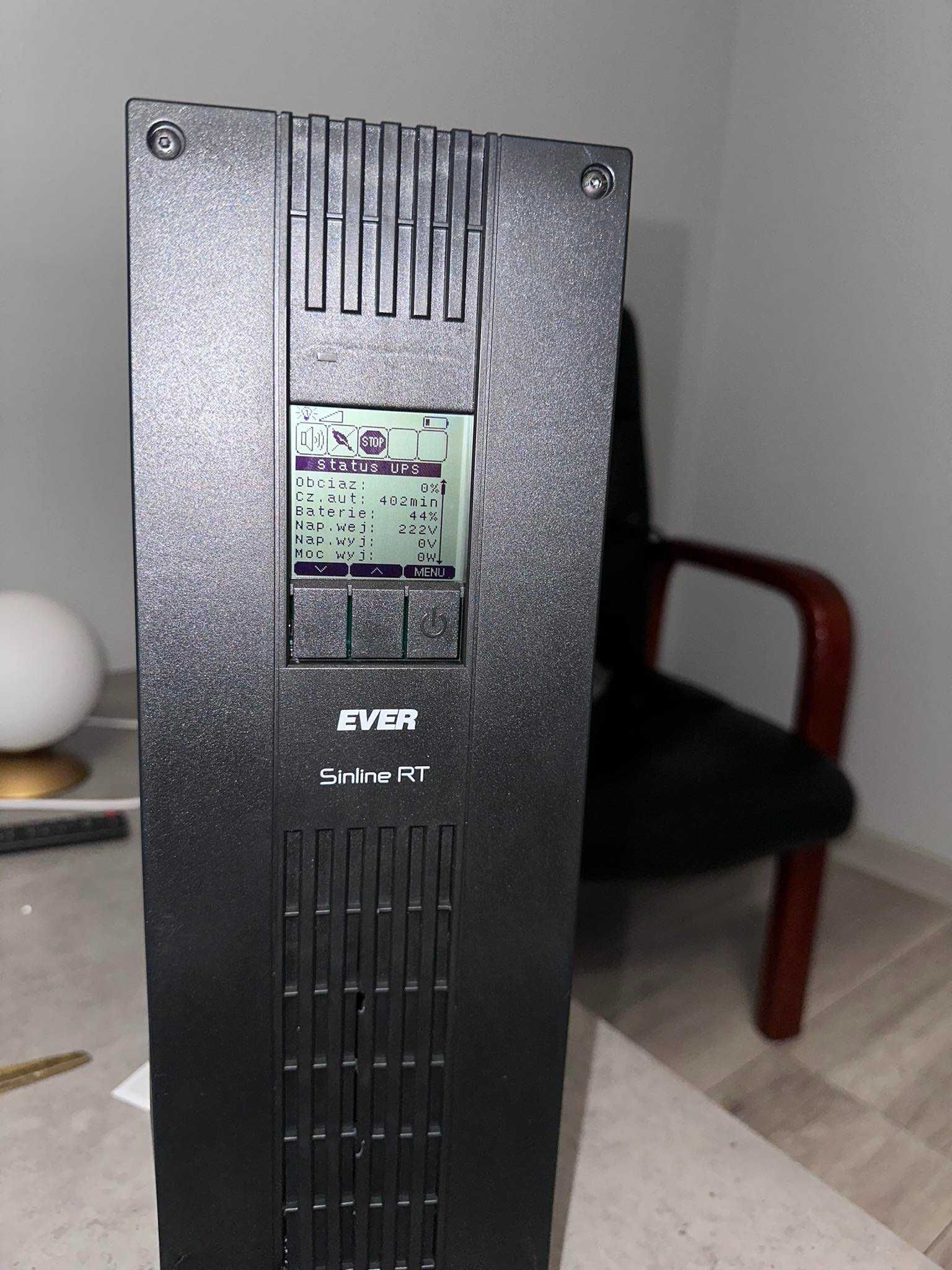 Zasilacz UPS Ever L-INT Sinline RT XL 2250VA AVR 7xiec 2xpl Sin USB LA