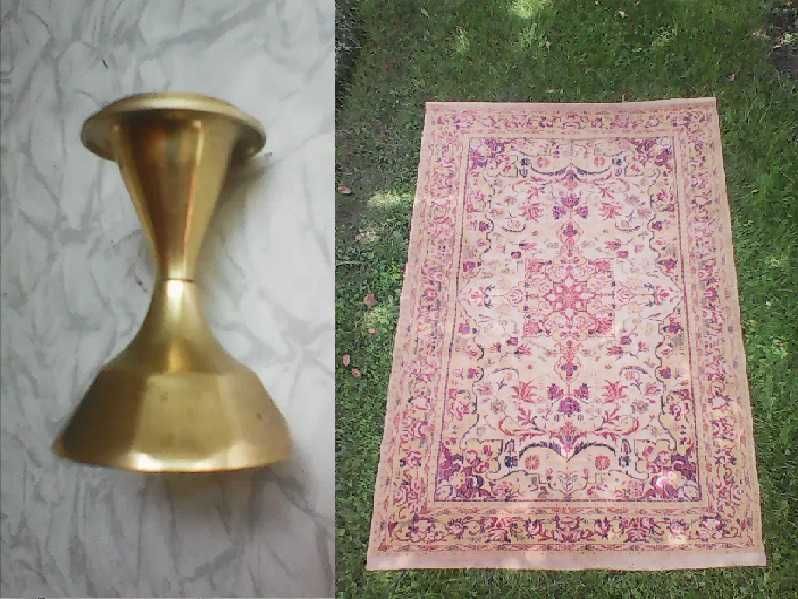 Підсвічник латунний 51mm  килим 1.45см х2.10см ( шерстяний )