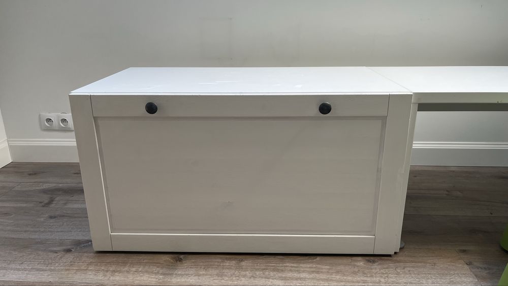 Ławka, skrzynia na zabawki + biurko + krzesełko gratis Ikea