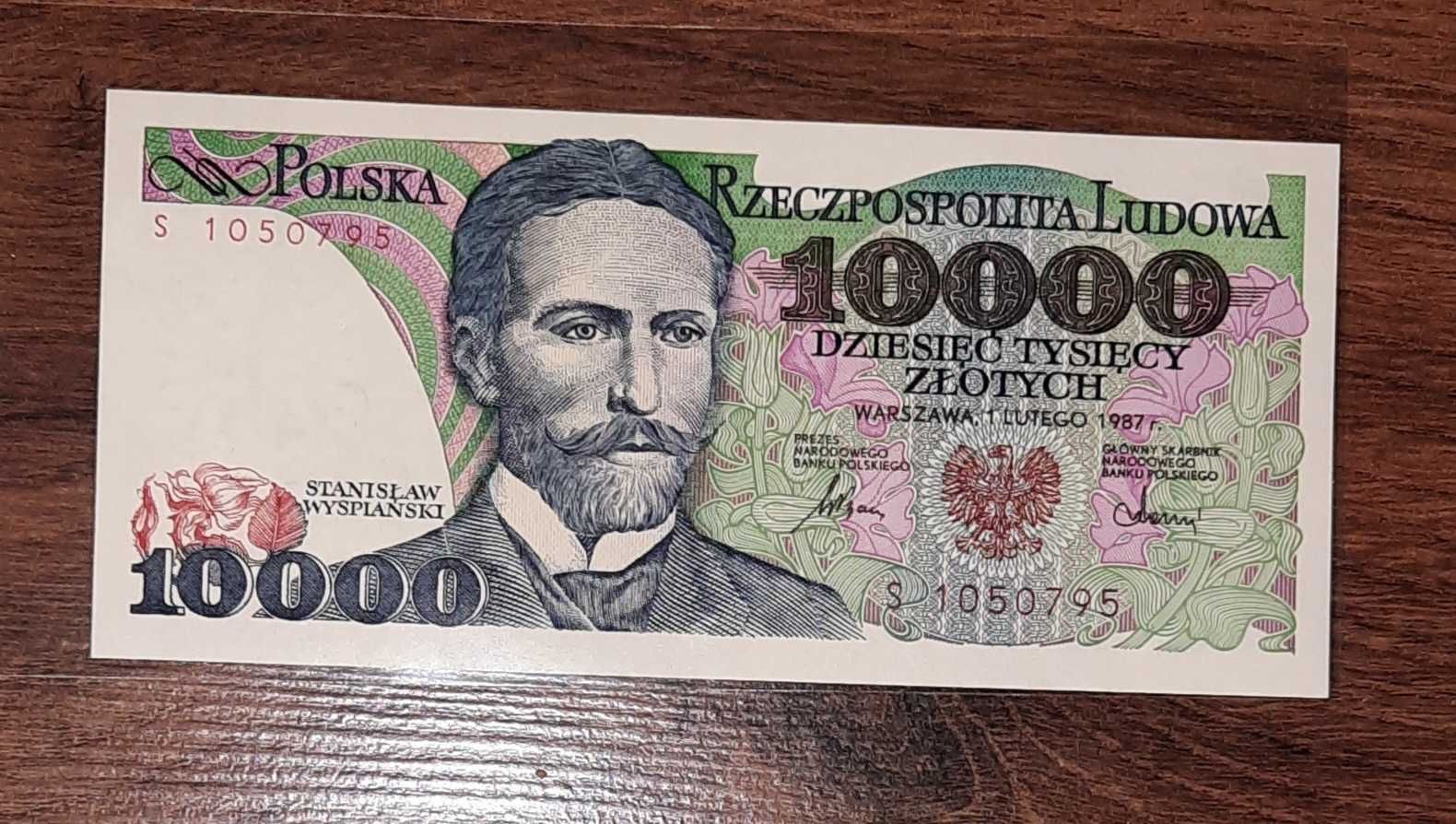 Banknot 10000 zł UNC ser. S  Wyspiański rzadki