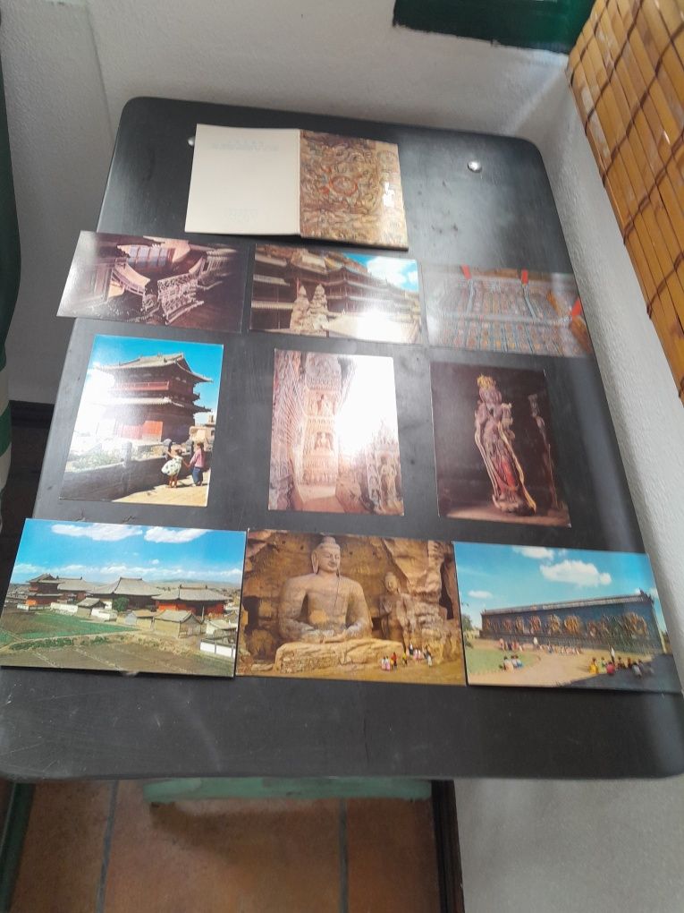 Lote de  6 postais , com alguns anos. Editions Wen Wu Pekin.