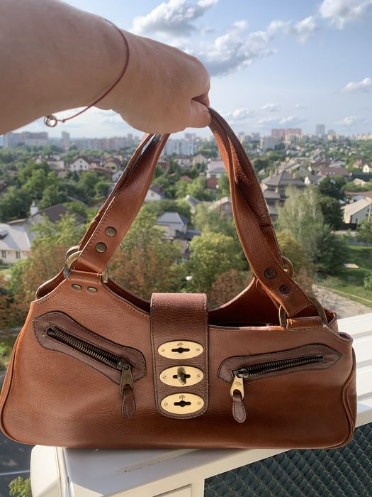 Оригинальная кожаная сумка Mulberry, винтаж