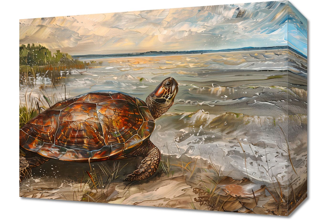 Obraz 40x30cm Nadmorski Żółw