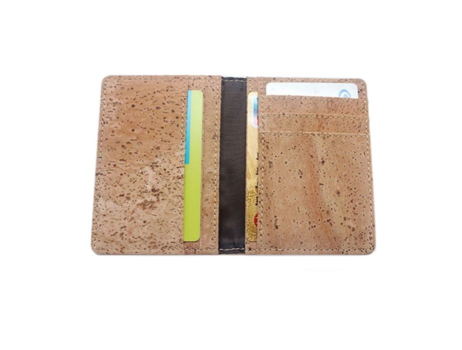 Carteira para cartões em cortiça