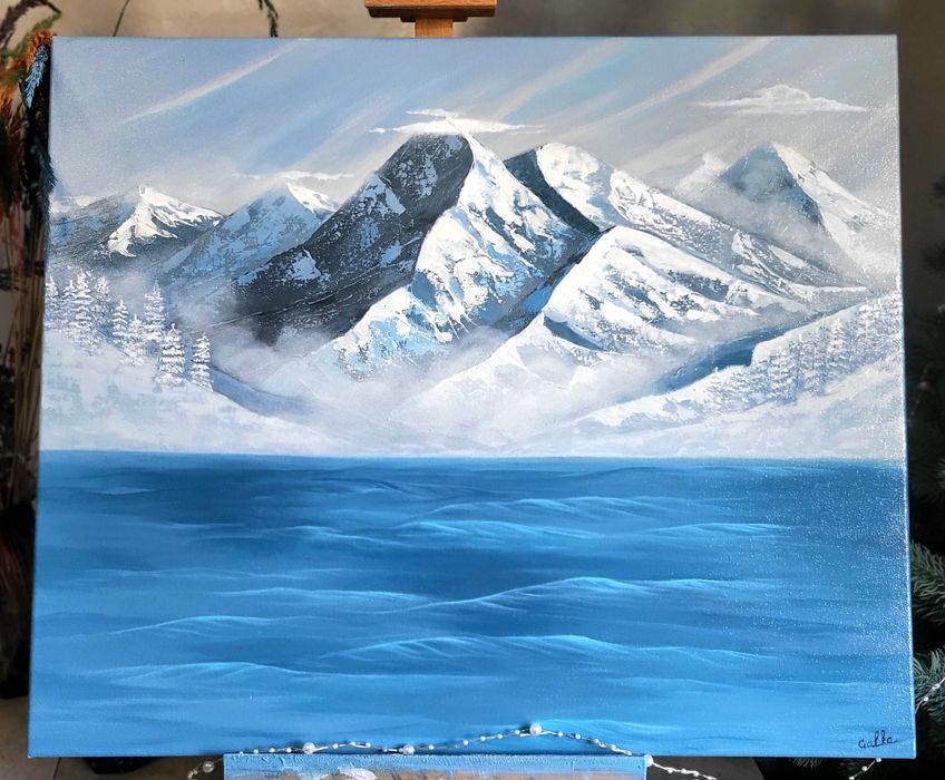 Картина  ,,Гори,, полотно