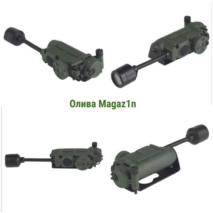 Ліхтар на шолом Sidewinder WASD червоний військовий Тан | Олива