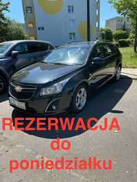 Chevrolet Cruze prywatnie, niski przebieg, nowe opony