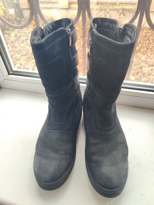 Ботинки жіночі замша зимові