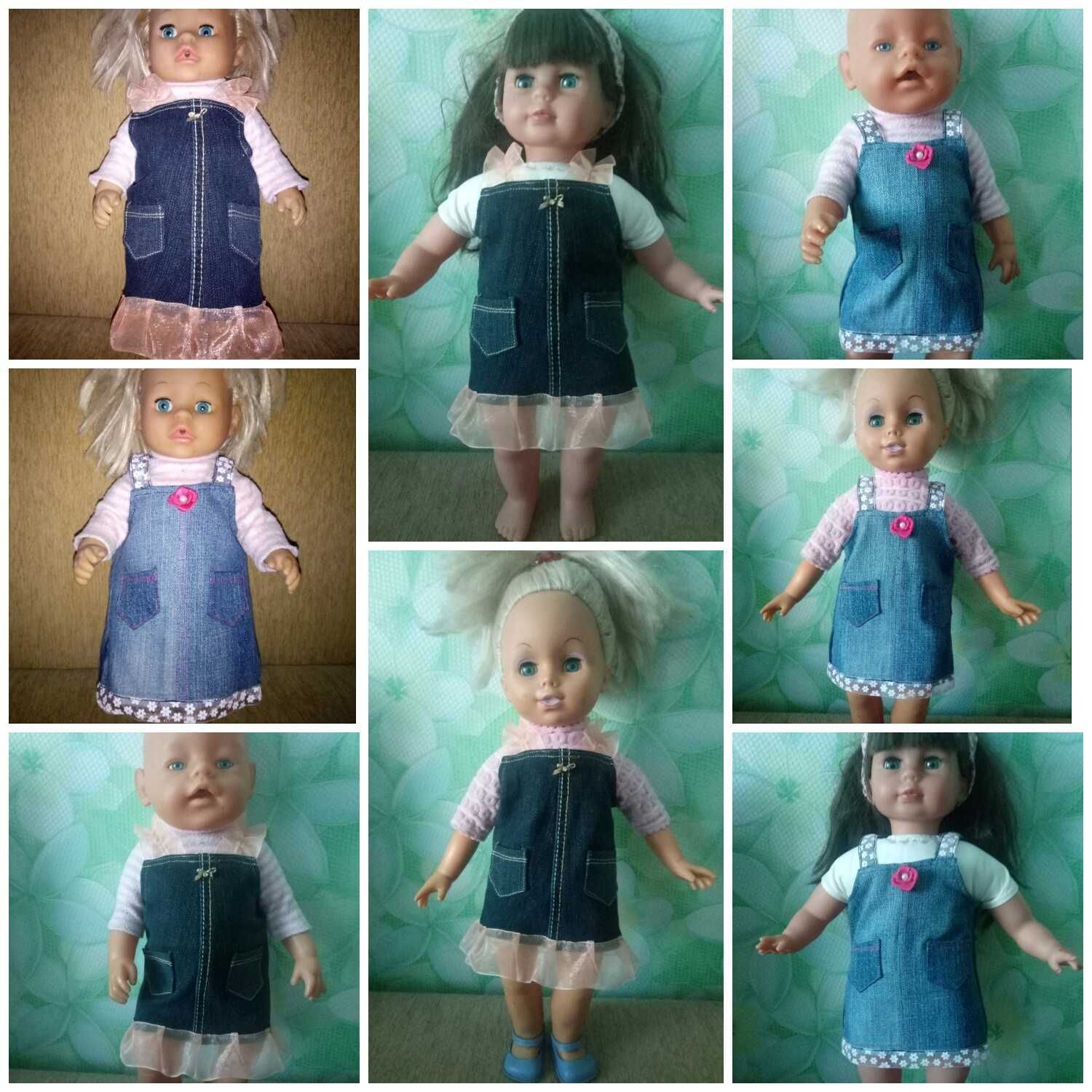 новий одяг для ляльки пупс кукла baby born комбінезон юбка сарафан