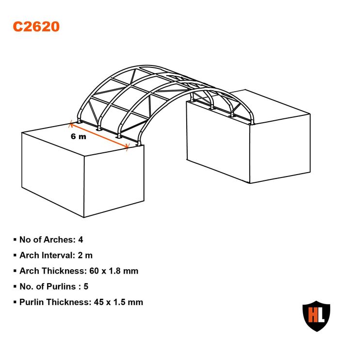 Hala kontenerowa 8x6m