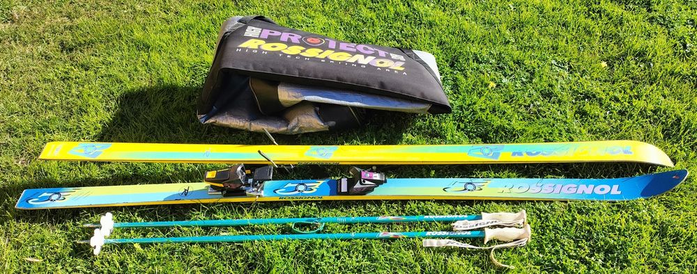 Ski Rossignol c/1,80, bastões e saco