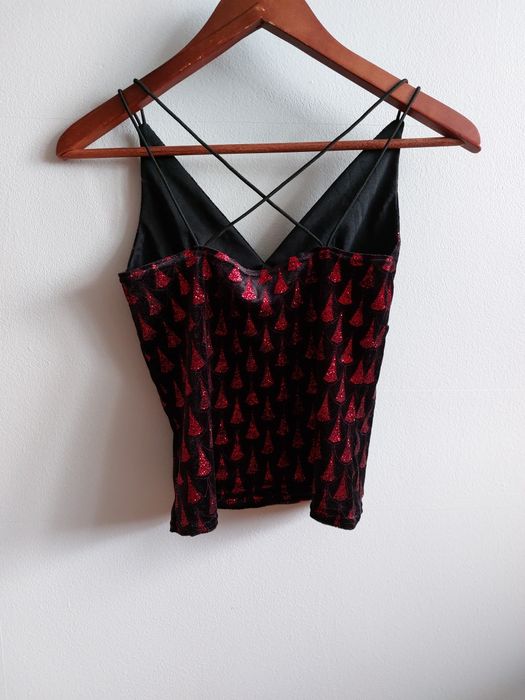 Welurowa koszulka damska