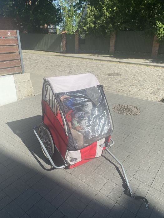 Przyczepka rowerowa dla dzieci, Riksza do roweru, wózek rowerowy