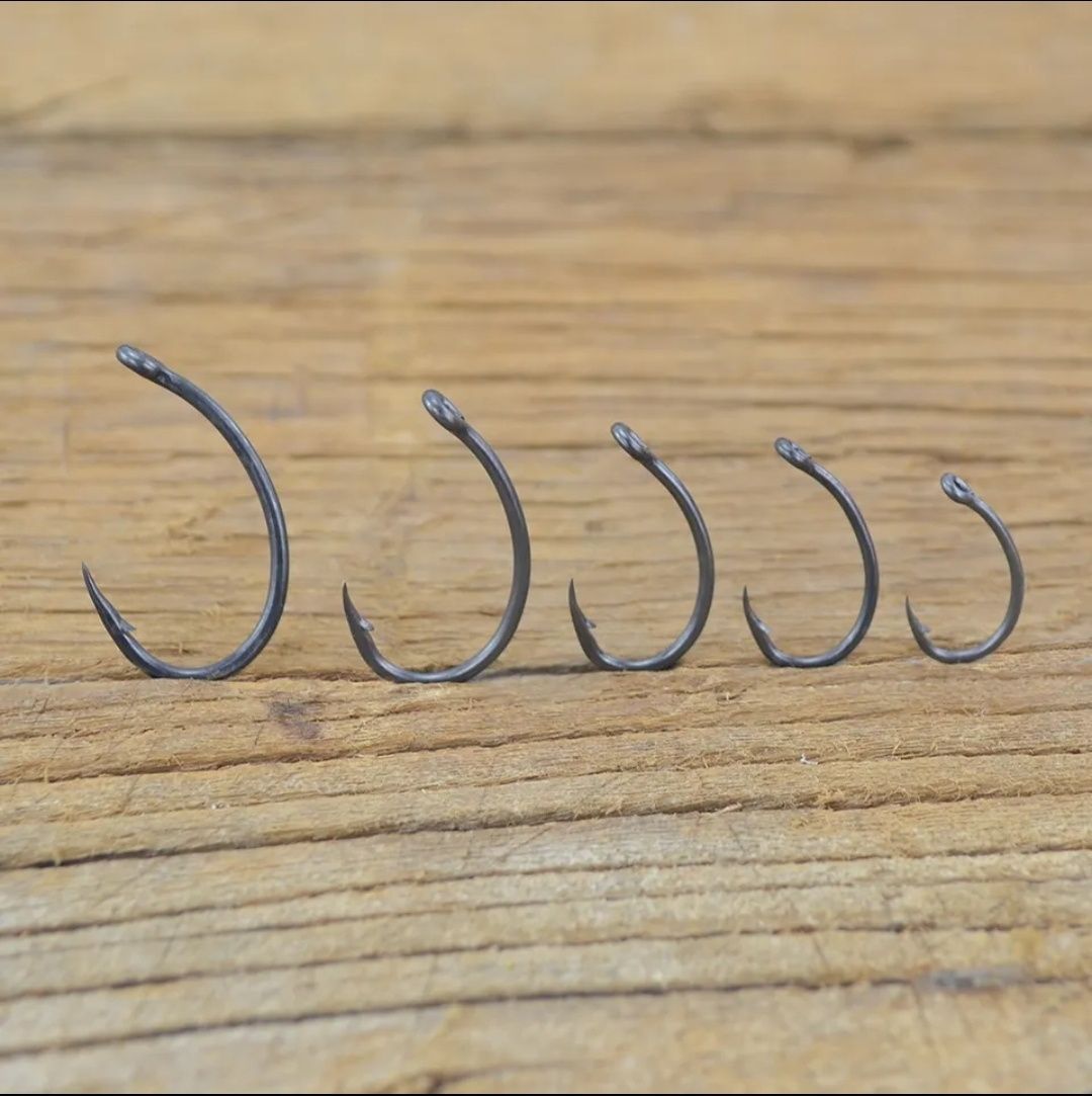 Крючки рыболовные с тефлоновым покрытием HIRISI, стопорки для бойлов.