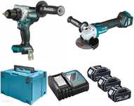 Zestaw COMBO 18V Li-Ion DDF486 + DGA513 + 3x5 Ah MAKITA AKU
