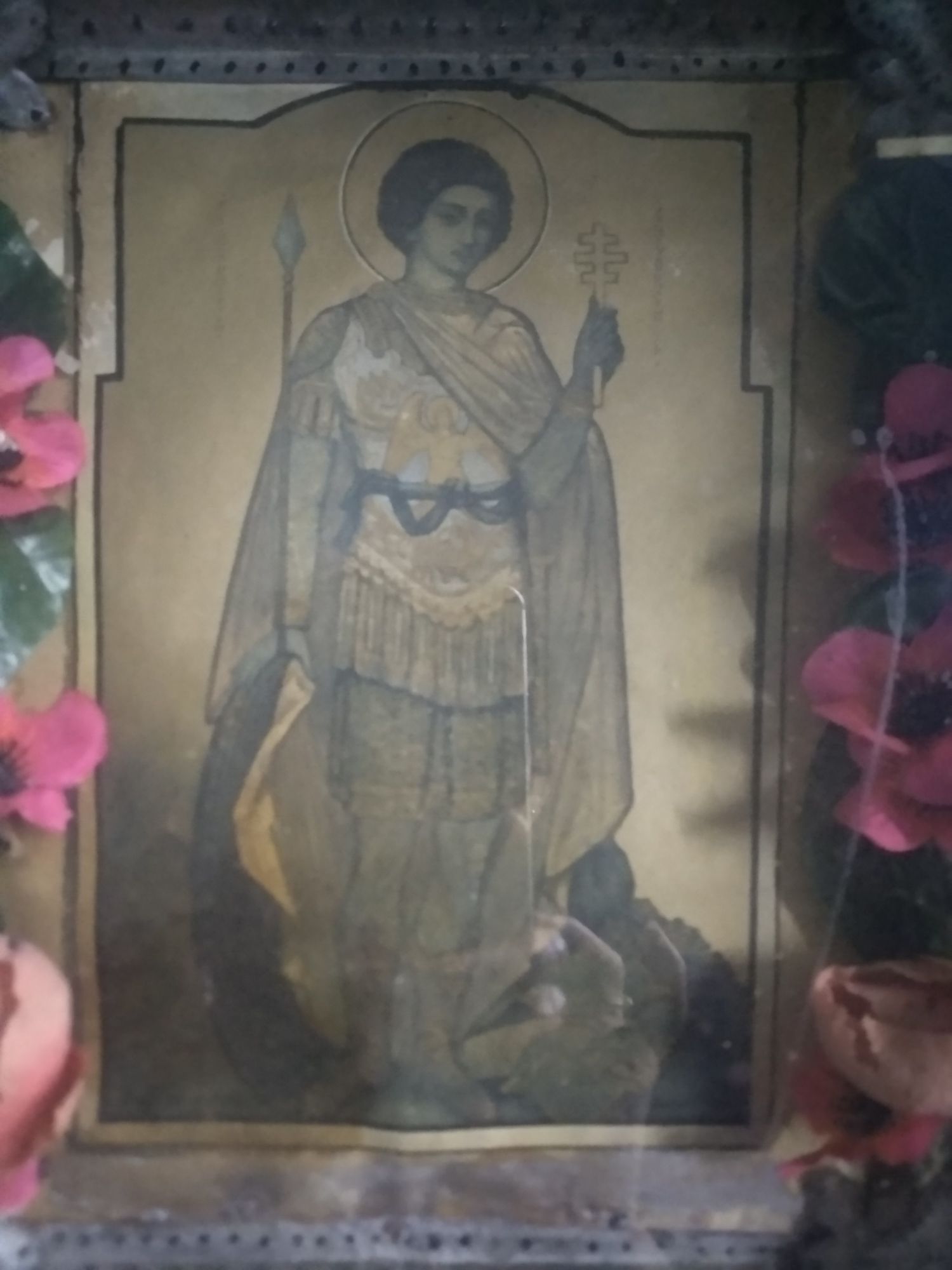 Продається старовинна ікона 1907р."Георгій Победоносець"