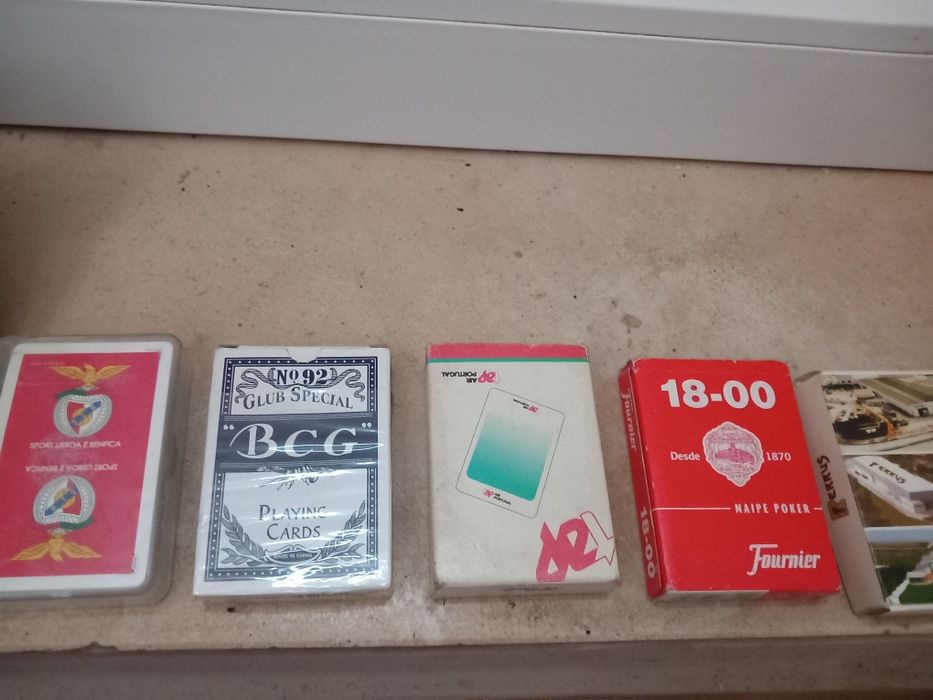 Colecção de cartas naipe poker