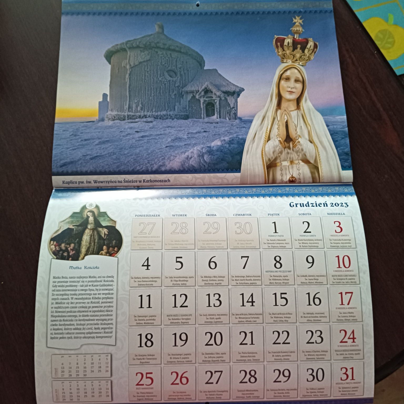 45. ,,365 dni z Maryją " stary kalendarz z 2023 roku