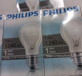Лампа Лон е27 100w  Philips,лампа 300вт е27 225в,лампа D26W/840 G24d-3