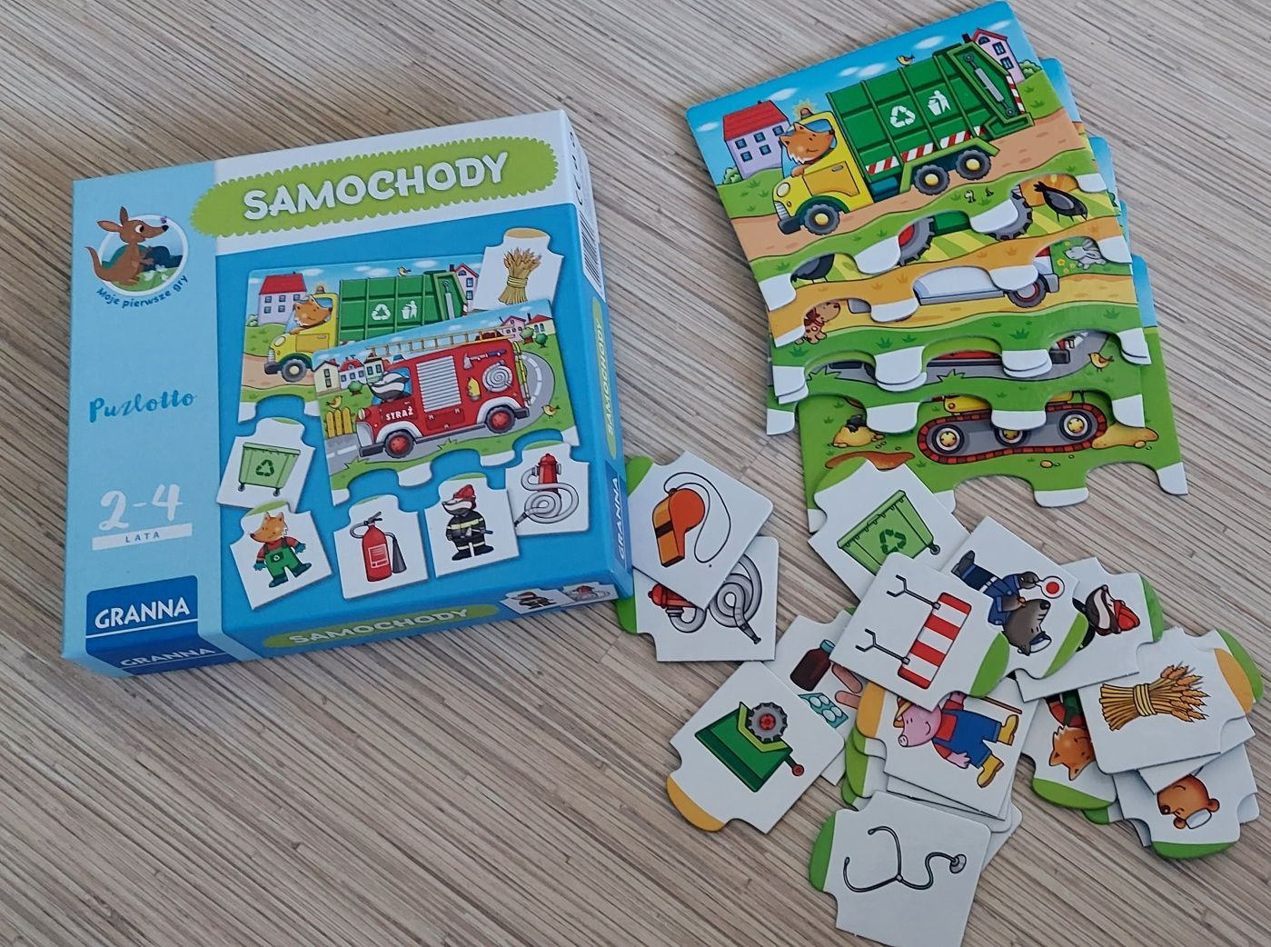 Puzzle samochody dla maluszków