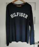 Bluzka z długim rękawem granatowa Tommy Hilfiger rozmiar L