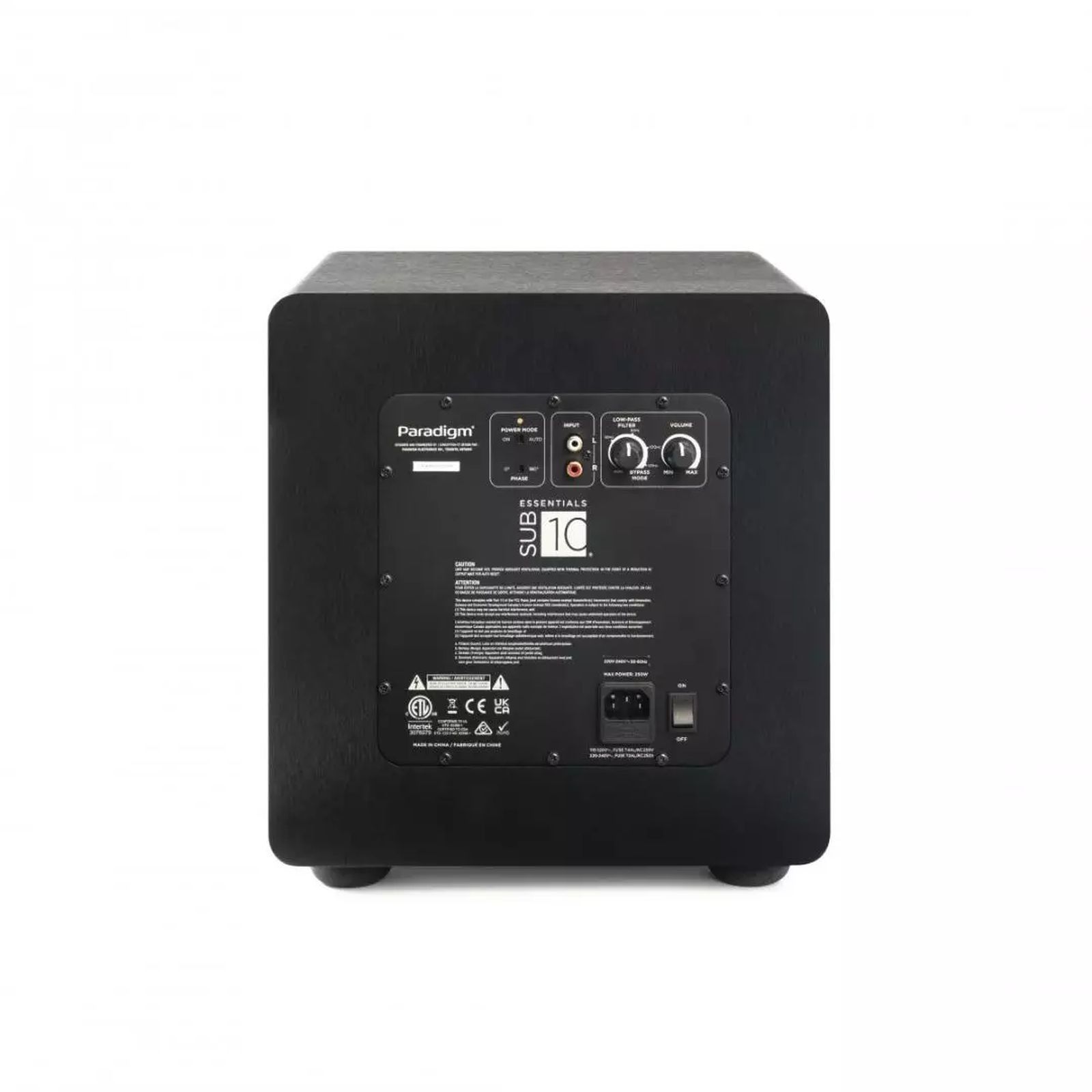 Paradigm Essentials SUB 10 Black