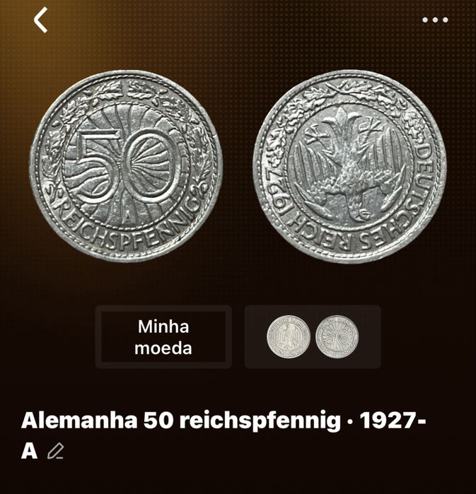 Moedas Alemãs do terceiro Reich