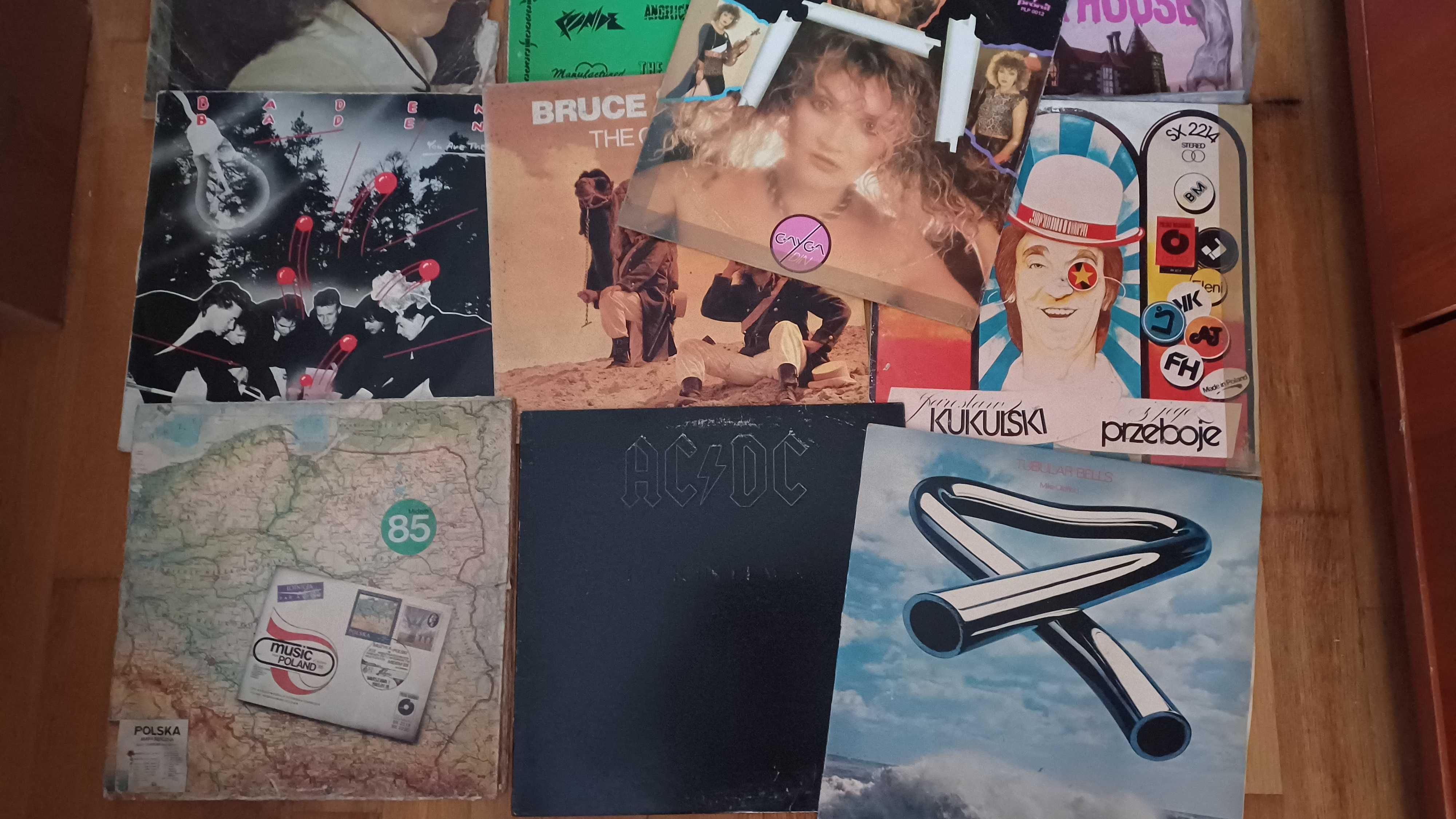 płyty winylowe 13 sztuk ACDC, Mike Oldfield i inne