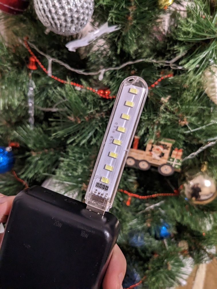 USB ліхтарик 8LED