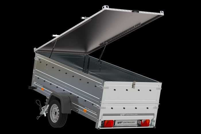 Przyczepka 264x125 UNITRAILER GARDEN 264 KIPP z burtami BIS i pokrywą