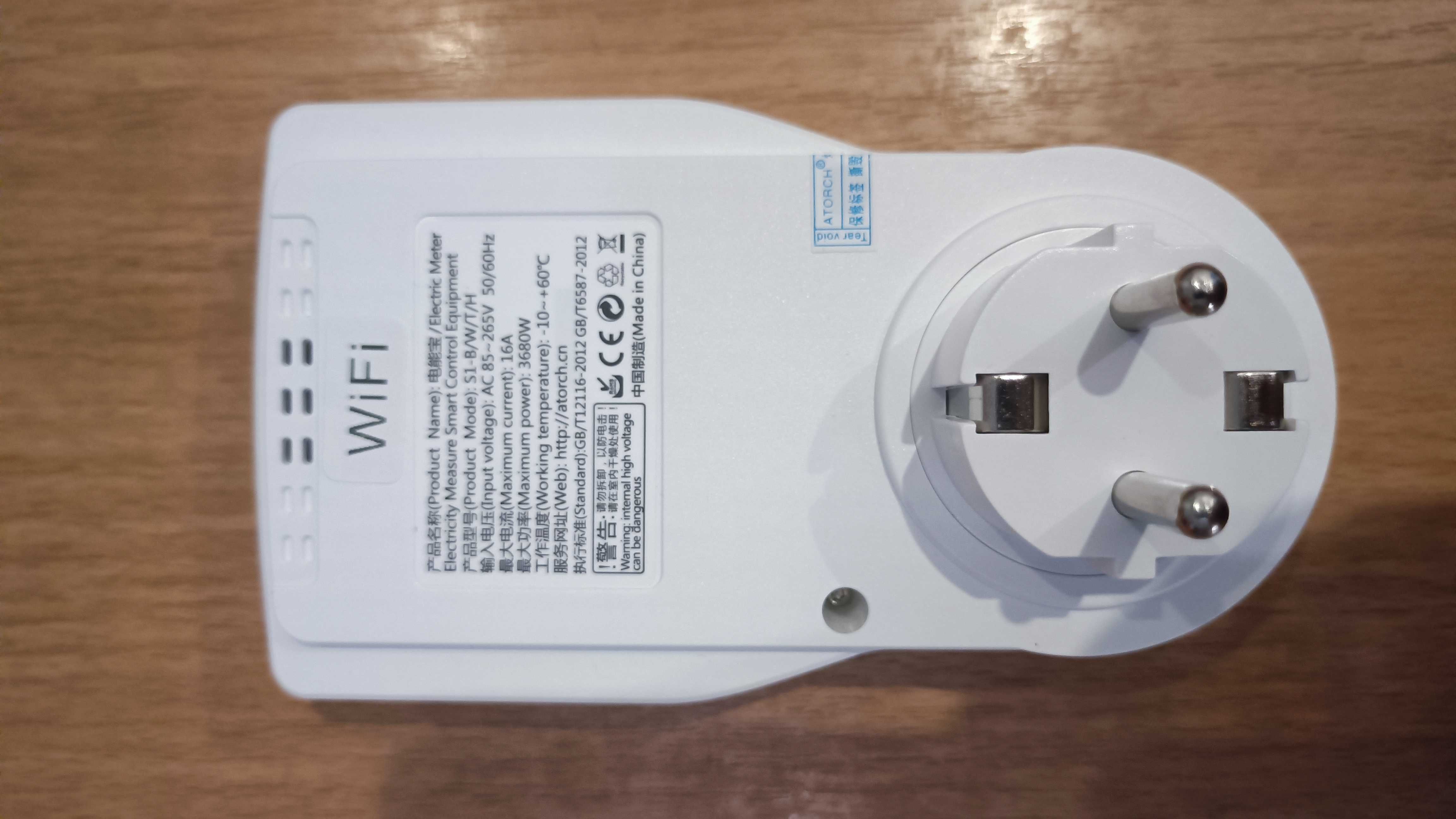 Смарт розетка - ватметр Atorch S1W WIFI 16A EU Plug