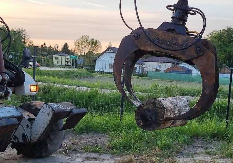 Koparko-ładowarka Mecalac 12 MXT chwytak do tej koparki lub innych