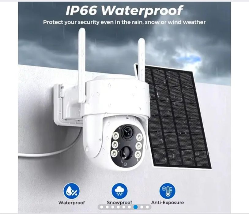 Сонячна охоронна PTZ  WiFi IP-камера  XM-TQ6-4MP 3.6 MM i3 динаміком