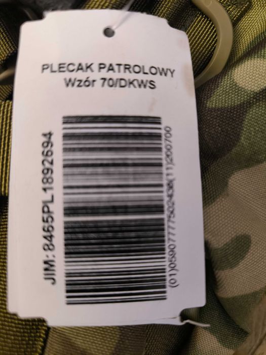 Plecak patrolowy wz70/ DKWS