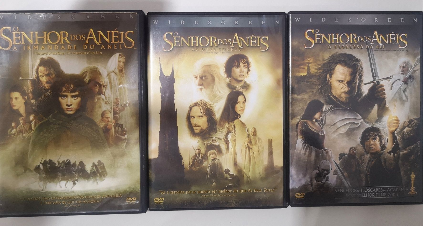 O Senhor dos Anéis - trilogia DVD's