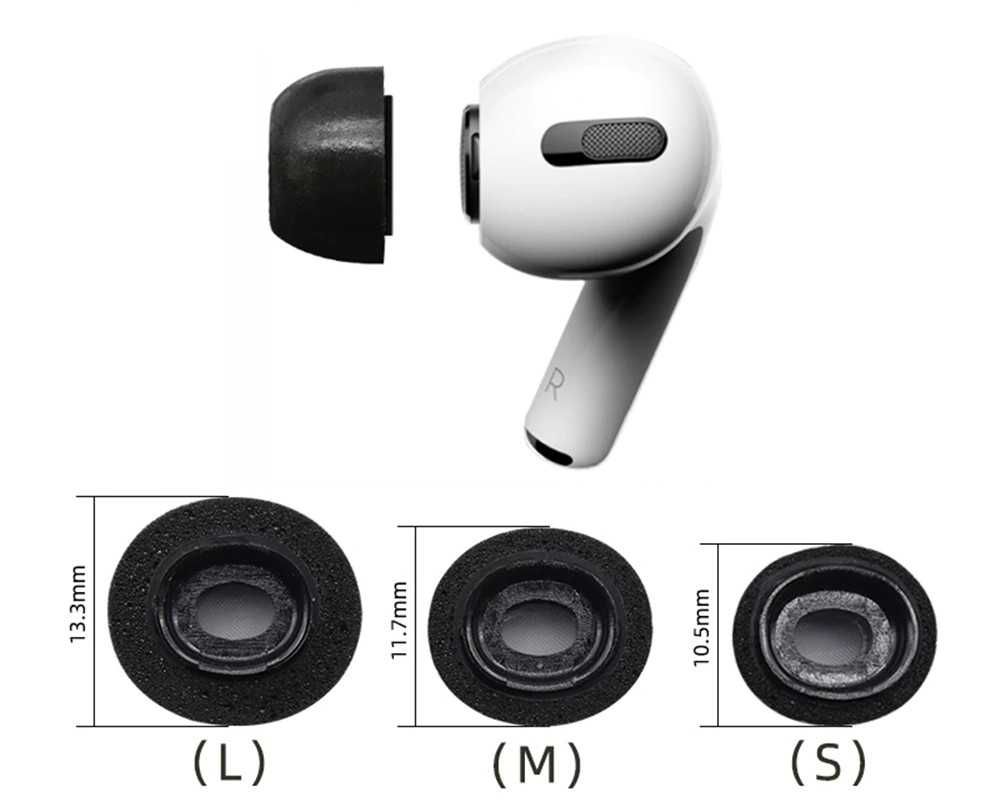 Пенные амбушюры насадки TWS Samsung Galaxy Buds Pro Apple AirPods Pro