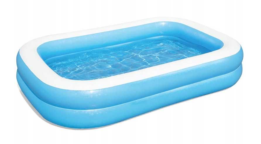 Basen dmuchany ogrodowy prostokątny 200x150cm duży rodzinny dla dzieci