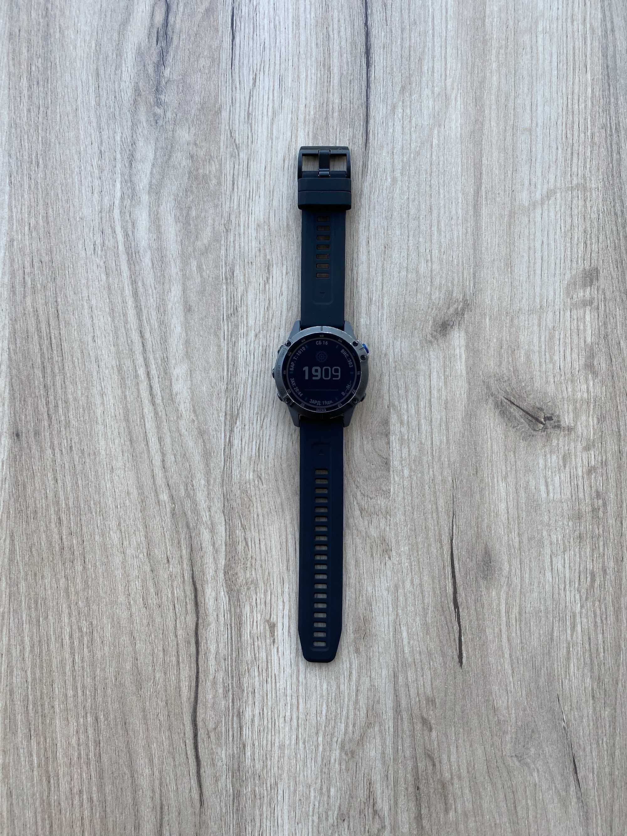 Garmin Fenix 6 Pro Solar | Сонячна зарядка, GPS, NFC | Відмінний стан