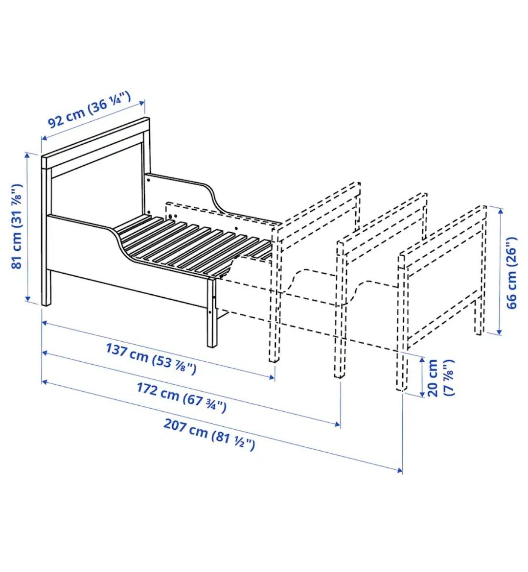 Łóżko IKEA Sundvik 80×200 cm