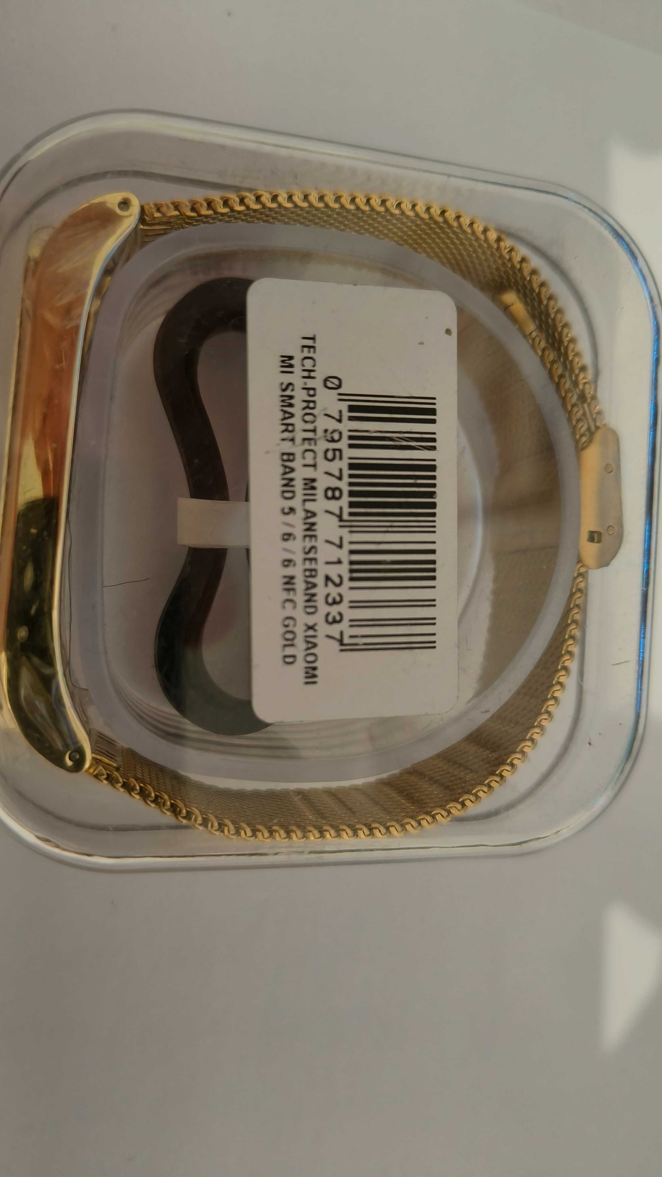 Złota opaska Milanesband do XIAOMI MI SMART BAND 5/6/6 NFC