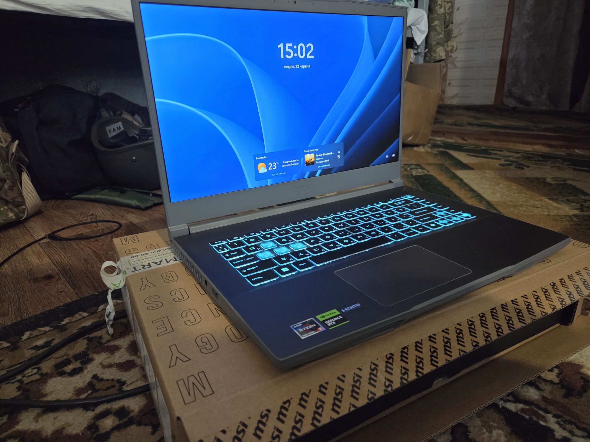 Ноутбук MSI Thin A15 B7VE