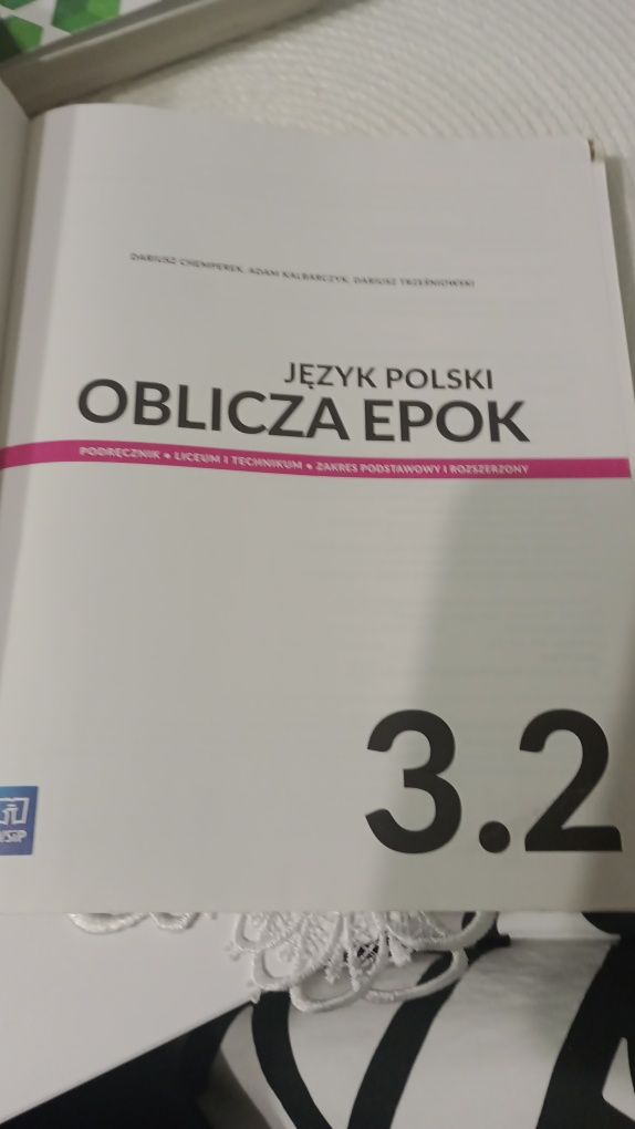 JĘZYK POLSKI podręcznik Oblicza epok 3.2  reforma 2019