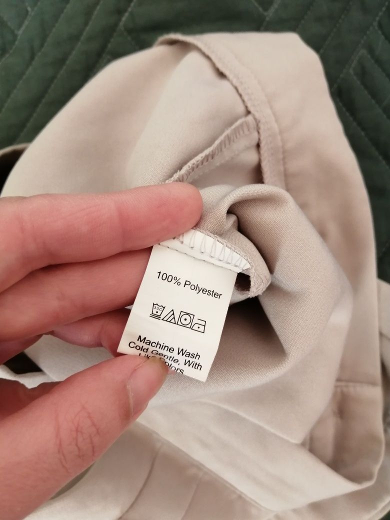 Shein бежеві шорти з защіпами висока талія