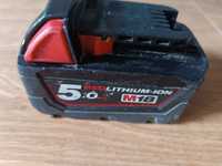 Bateria Milwaukee m18 5Ah RedLithium-ion rozładowana