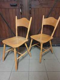 2 krzesla drewniane antyk krzeslo drewno kuchenne