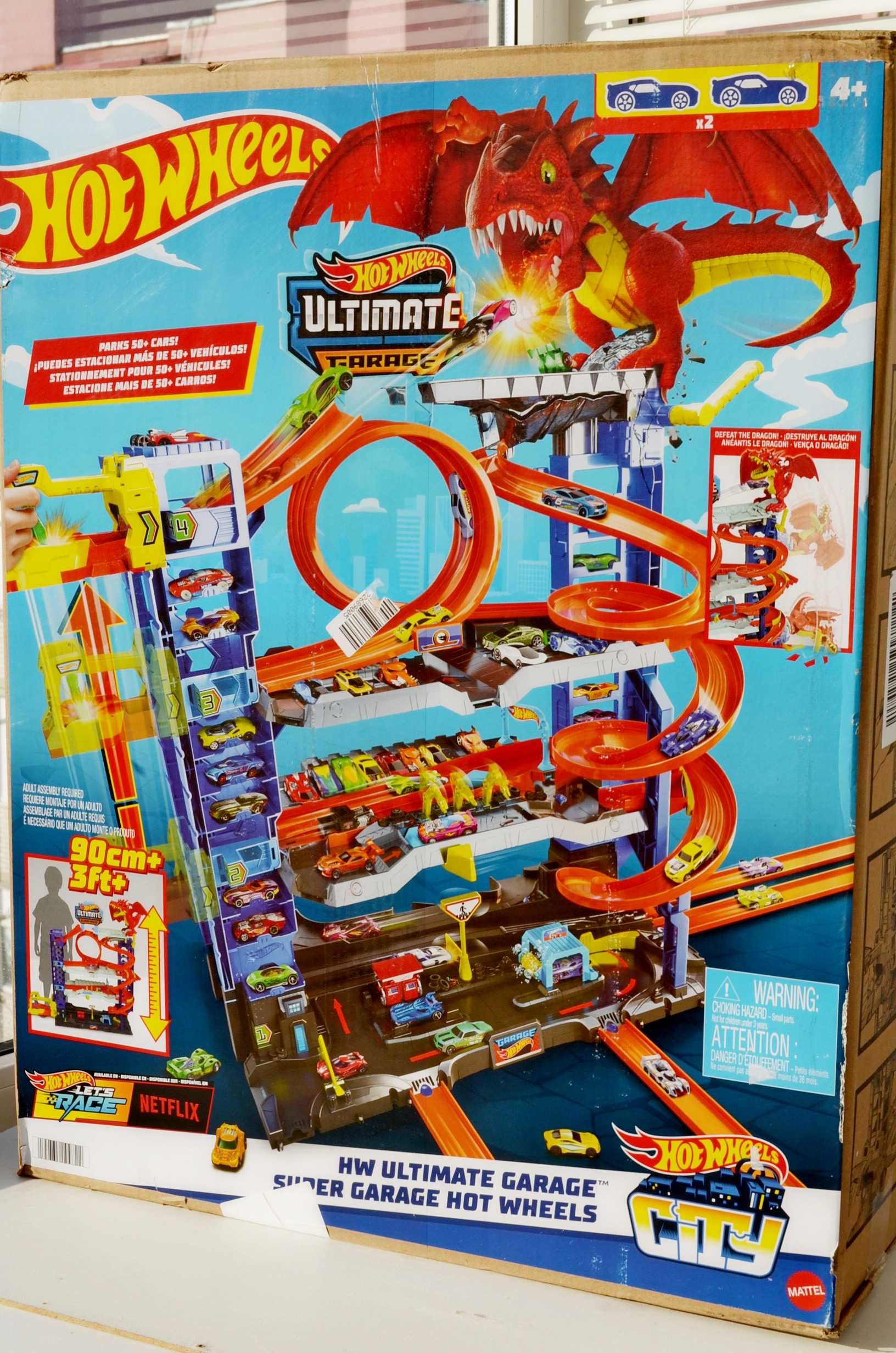 Hot Wheels city ultimate garage легендарний гараж атака дракона трек