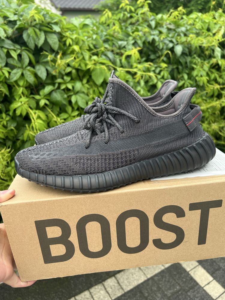Adidas Yeezy Boost 350 V2 Black Static Non Reflective czarne 46