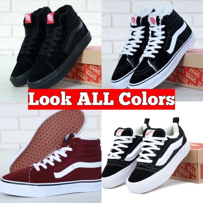 Зимние Кроссовки с Мехом Vans Old Skool High С Мехом Венс Хутро 36-45