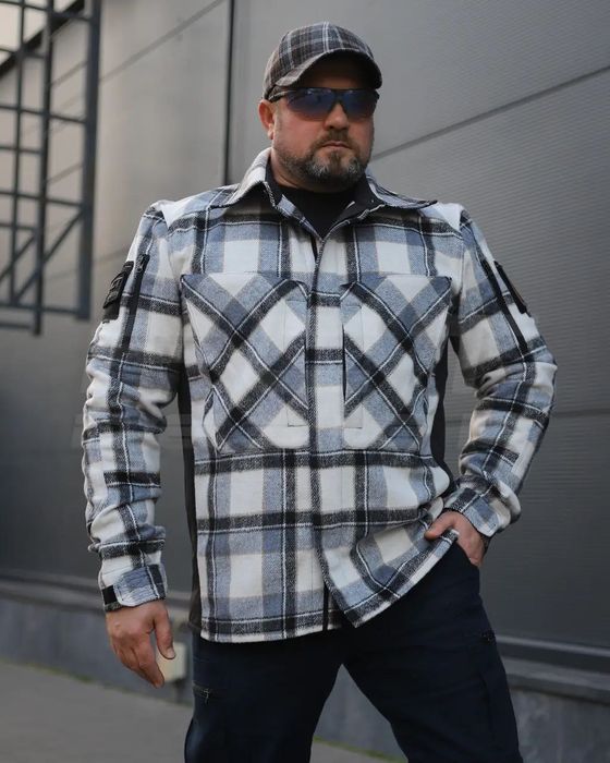 Тактична утеплена картата сорочка. Мілітарі рубашка