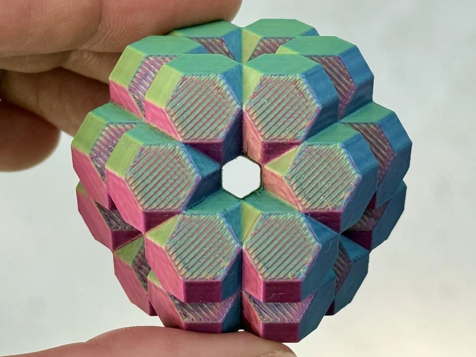 Octaedro Truncado Fractal (Nível 1) Peça Decorativa